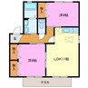 セジュール　モアＡ・Ｂ・Ｃ 2LDKの間取り