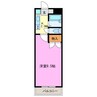 モンレーヴ三方原 1Kの間取り
