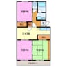 サンセゾン豊隆 3DKの間取り