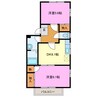 TECHNO TOWNエミネンスＡ・Ｂ・Ｃ・Ｄ 2DKの間取り
