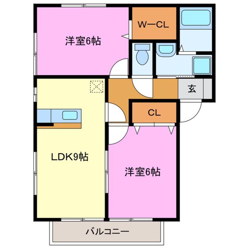 間取図 グランフィオーレＡ・Ｂ