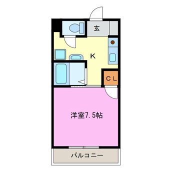 間取図 エスティーム（三幸町）