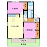RoyalGarden桜台Ｄ・Ｅ 2LDKの間取り