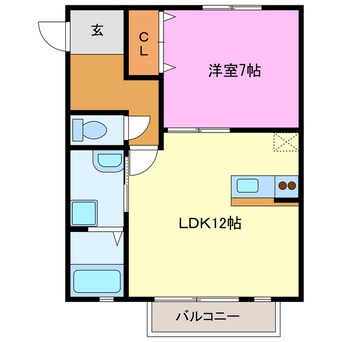 間取図 オリーブブランチⅡ