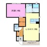 シャルム・U 1LDKの間取り