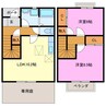 シュンカＡ・Ｂ 2LDKの間取り