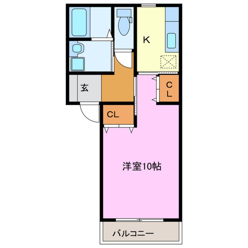 間取図 コーポ　プロスペール