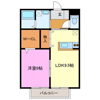 間取図 グロワールＣ