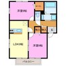 アリステージＡ・Ｂ・Ｃ 2LDKの間取り