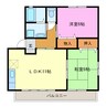 コーポベルク 2LDKの間取り