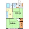 三方原グリーンハイツ 2Kの間取り