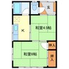 三方原グリーンハイツ 2Kの間取り