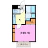 パークサイドサイワイ 1Kの間取り