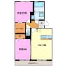 クレイン 2LDKの間取り