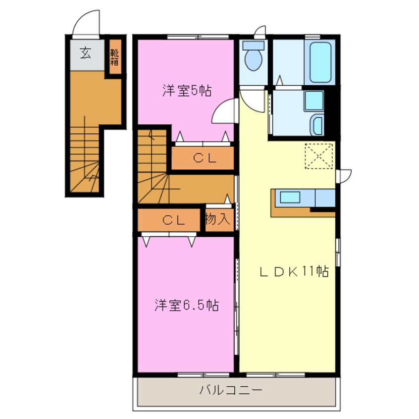 間取図 グランディールC