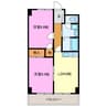 半田山ハイツＡ 2LDKの間取り