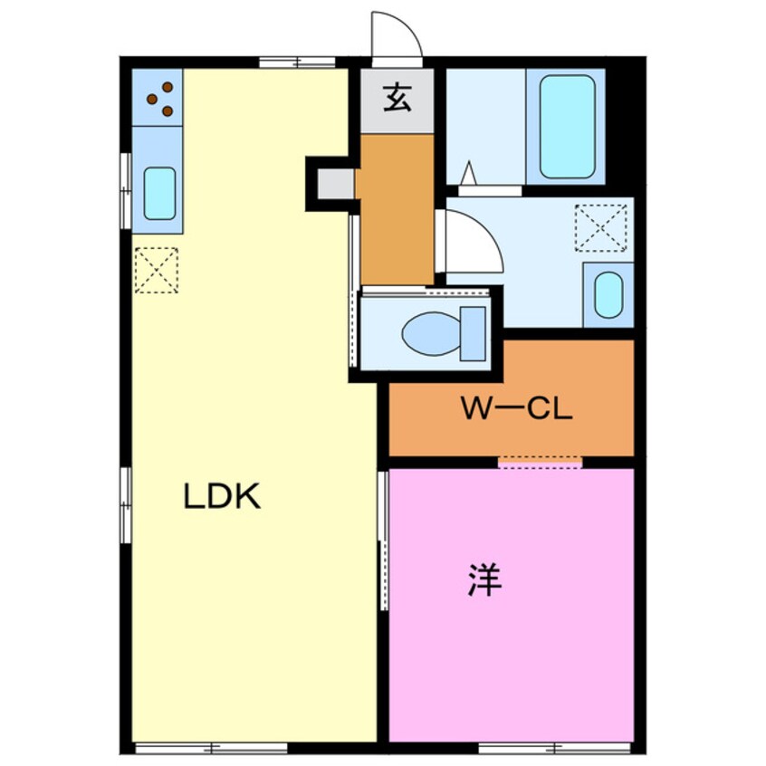 間取図 エスポワール葵D・Ｅ
