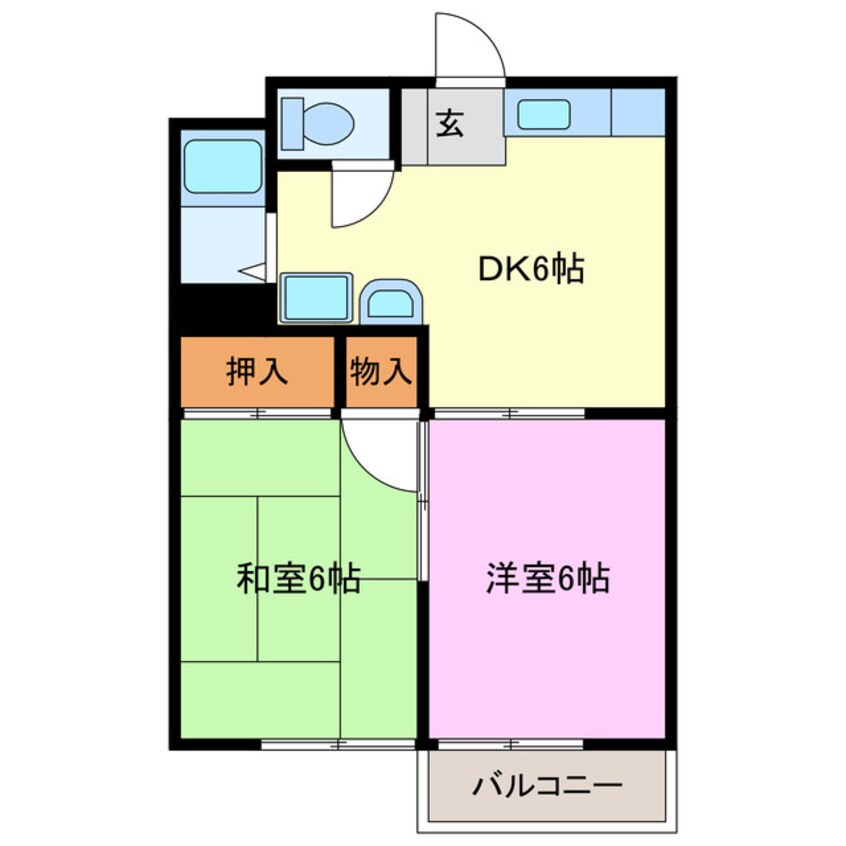 間取図 コーポみやざき
