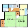 ドミール三方原 2Kの間取り
