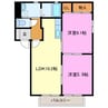 New Century 2LDKの間取り