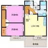 カゼエルBIG葵 2LDKの間取り