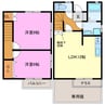 カゼエルBIG葵 2LDKの間取り