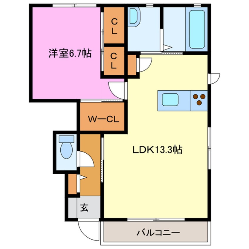 間取図 クレセントコート
