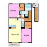 プライム 2LDKの間取り