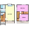 テラスハウス東三方A・B・C 2LDKの間取り