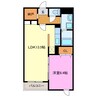 ヒルズ桜坂 1LDKの間取り