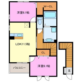 間取図 ラ・ルーチェ(泉４丁目)