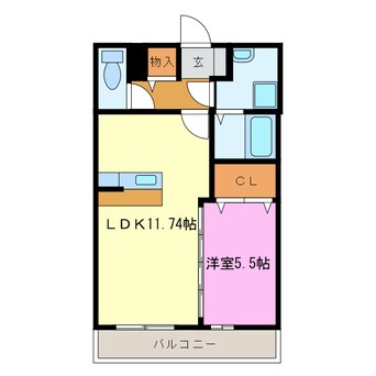 間取図 グランソレイユ(有玉南)