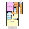 D-room三方原ＡＢ 1LDKの間取り