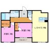 Maison de MARGUERITE 2LDKの間取り