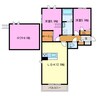 Maison de MARGUERITE 2LDK+Sの間取り