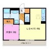 Glanz B棟 1LDKの間取り