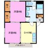 リポーズM 2DKの間取り