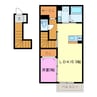 エヴァーグリーン 1LDKの間取り