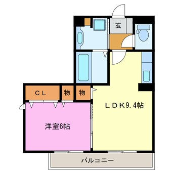 間取図 セジュール・フーキC