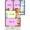 K・ハイツ 3DKの間取り