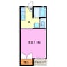 コーポSUⅢ 1Kの間取り