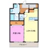 シャウレー小松 1LDKの間取り