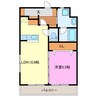 シャウレー小松 1LDKの間取り
