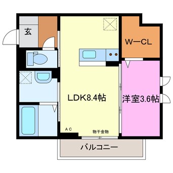 間取図 アベニュー有玉