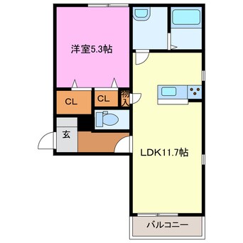 間取図 カーサ　フェリオ