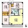 ヴィラージュ有玉 3LDKの間取り