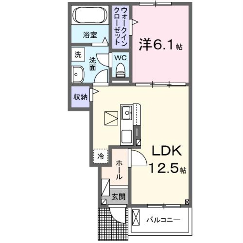 間取図 アイリス初生D