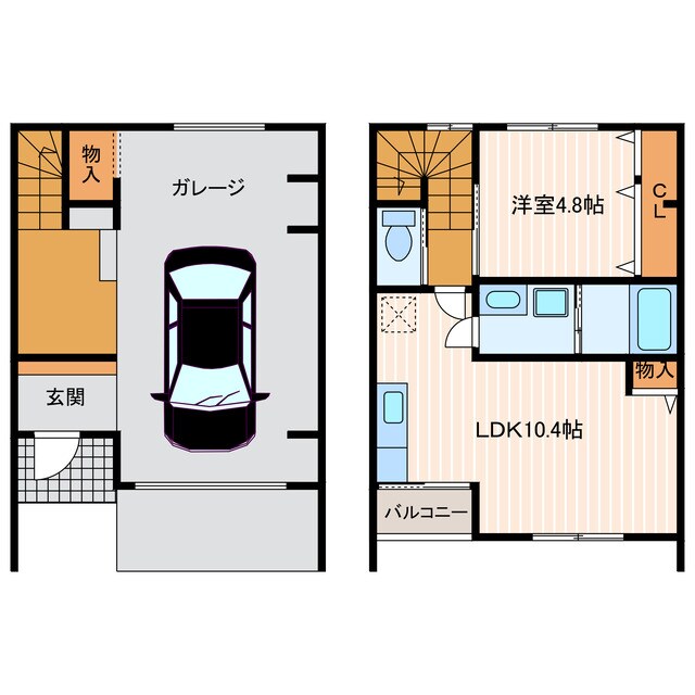 間取り図 仮）初生町G-HOUSE A棟