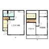 CASA　ｍ 2LDKの間取り