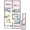 オーブタウンA 3LDKの間取り